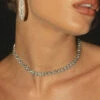 Peppermayo - Breakfast At Tiffany's Crystal Choker - Crystal -Accessories Shop Peppermayo NYE choker 4 1024x1024