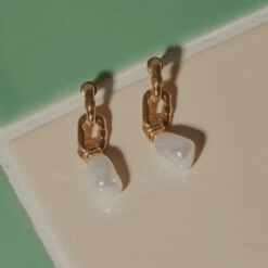 Peppermayo - RSVP Earrings - Gold/ Pearl -Accessories Shop RSVPEarrings 5 1024x1024