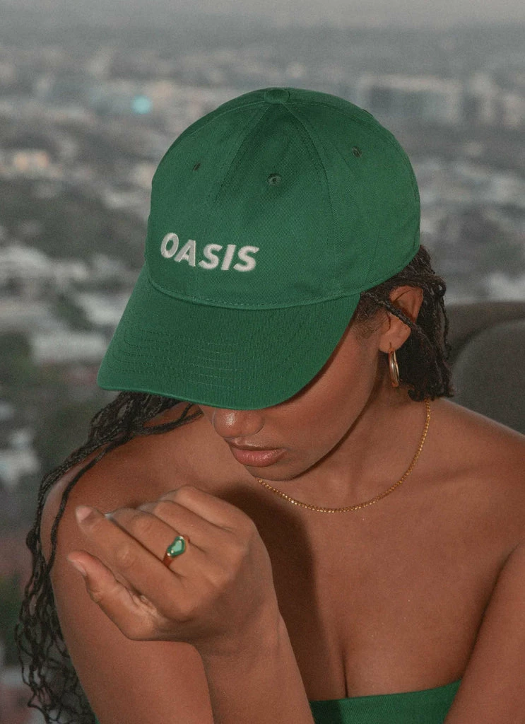 Riley Hubatka X Peppermayo - The Oasis Dad Cap - Military Green 3 Riley Hubatka X Peppermayo - The Oasis Dad Cap - Military Green