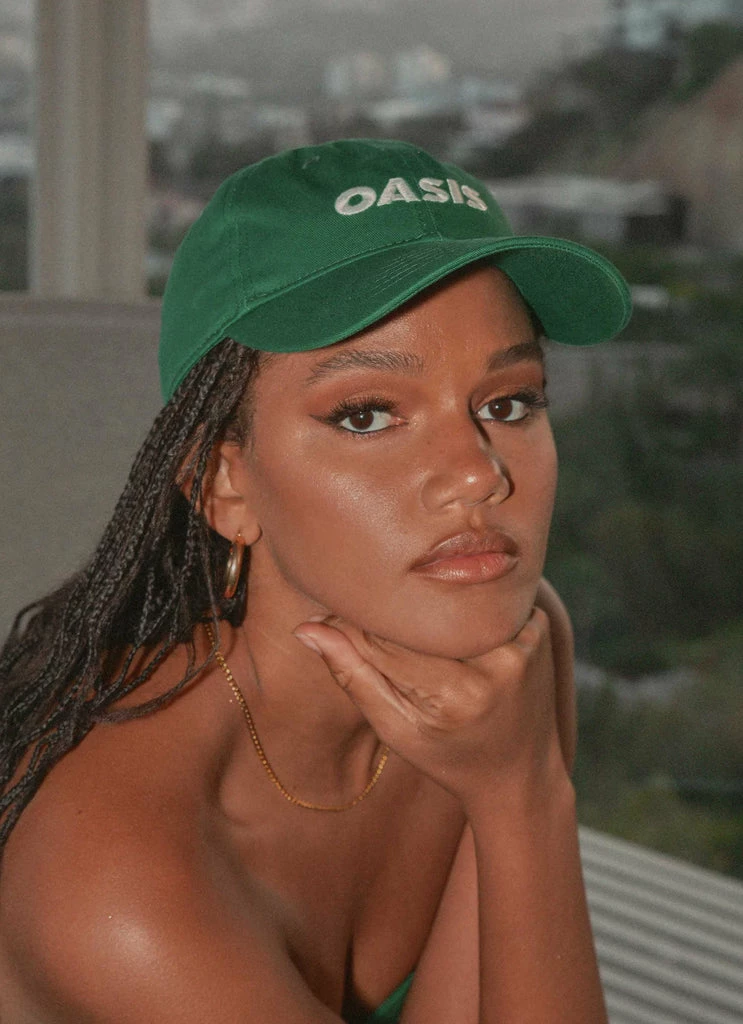 Riley Hubatka X Peppermayo - The Oasis Dad Cap - Military Green 4 Riley Hubatka X Peppermayo - The Oasis Dad Cap - Military Green - Image 2