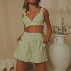 Peppermayo Exclusive - Raffi Linen Shorts - Sage -Accessories Shop a0a3456e1c334e6d9231dc7ed5e0cdc7 1024x1024