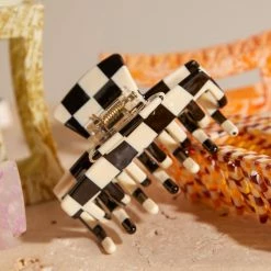 Peppermayo - Banks Hair Clip - Black Check -Accessories Shop a4d445ceea4b48d6aef5f8db8d44fa83 1024x1024