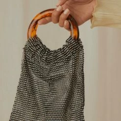 Peppermayo - Aida Beaded Handbag - Black