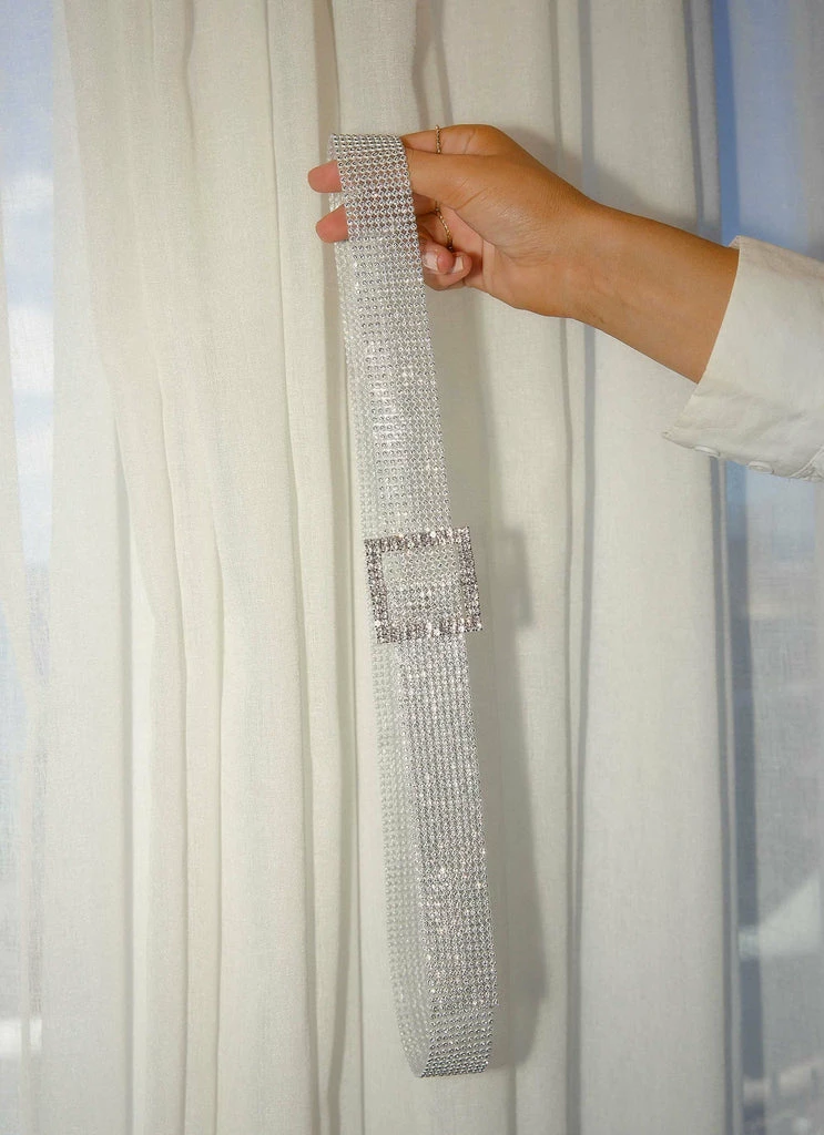 Peppermayo - Heidi Diamante Belt - Silver 4 Peppermayo - Heidi Diamante Belt - Silver - Image 3