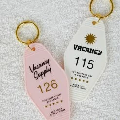Vacancy Supply - Room 126 Keyring - Pink -Accessories Shop b0504a8fe4f64f6b86a9f8d78256021c 1024x1024