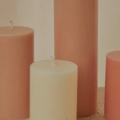 Candle Co - Moreton Eco Slim Pillar- 5cm X 7.5cm - Ivory