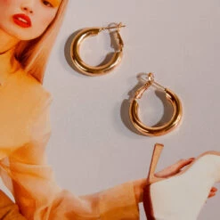 Peppermayo - Kaia Hoop Earrings - Gold -Accessories Shop c268ff57b0b1451fbae7db8daecf4c8f 1024x1024