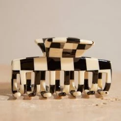 Peppermayo - Banks Hair Clip - Black Check -Accessories Shop c29f203a186048aba2a7ede292336622 1024x1024