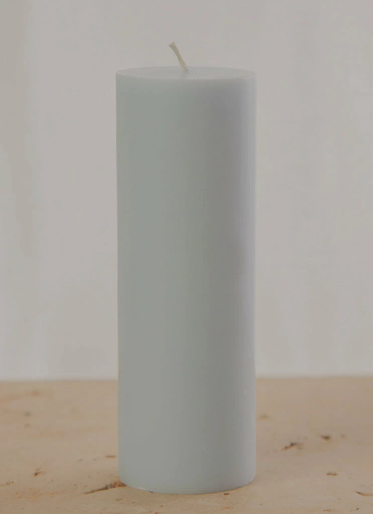 Candle Co - Moreton Eco Slim Pillar Candle- 5 X 15cm - Pastel Blue 6 Candle Co - Moreton Eco Slim Pillar Candle- 5 X 15cm - Pastel Blue - Image 4