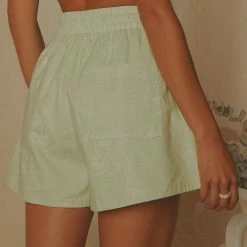 Peppermayo Exclusive - Raffi Linen Shorts - Sage -Accessories Shop c95772e8dc464d8885c2980999343126 1024x1024