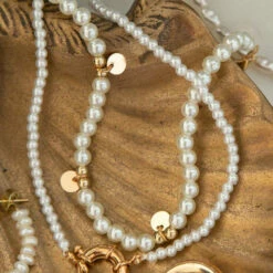 Peppermayo - Ocean Eyes Necklace Set - Pearl
