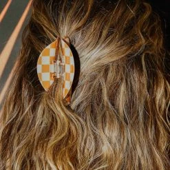 Peppermayo - Saturday Style Hair Clip - Orange Check -Accessories Shop d1af6690ebc145cb8595dd2828fd87a1 1024x1024