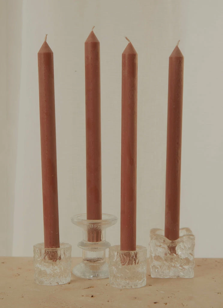 Candle Co - Moreton Eco Dinner Candle 4 Pack - Chocolate 3 Candle Co - Moreton Eco Dinner Candle 4 Pack - Chocolate