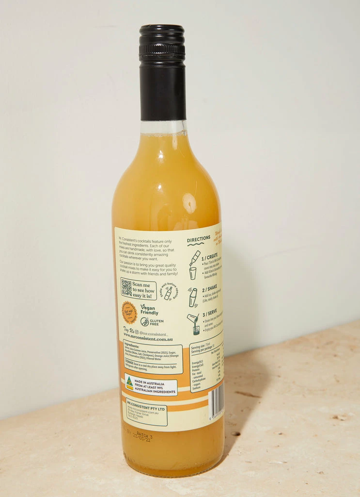 Mr Consistent - Mr Consistent Premium Cocktail Mixer - Sours 5 Mr Consistent - Mr Consistent Premium Cocktail Mixer - Sours - Image 3