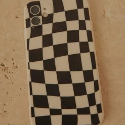 Peppermayo - For The Thrill IPhone Case - Black Warp Check -Accessories Shop da69ac9c0f87457dabf4bfb3af41828f 1024x1024