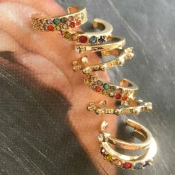 Peppermayo - Isabel Ear Stack - Gold Multi