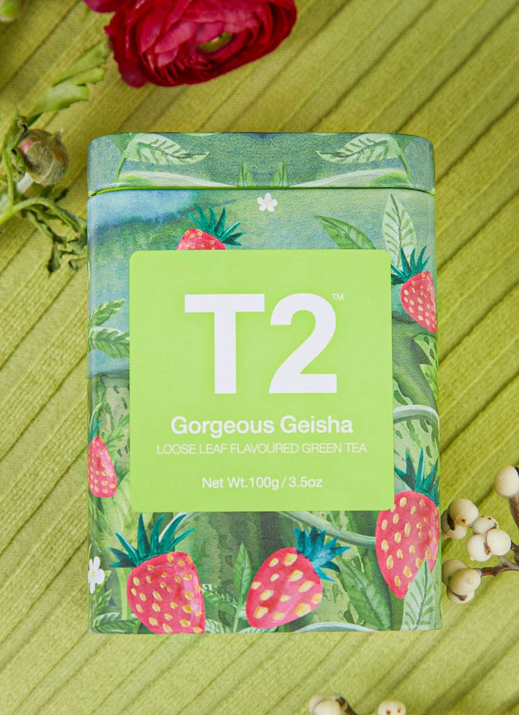 T2 - Gorgeous Geisha Tea Icon Tin 100g - Loose Leaf 3 T2 - Gorgeous Geisha Tea Icon Tin 100g - Loose Leaf