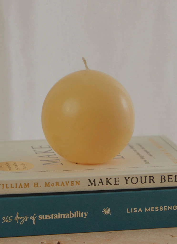 Candle Co - Moreton Eco Ball Candle - Lemon 3 Candle Co - Moreton Eco Ball Candle - Lemon