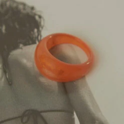 Peppermayo - See The World Resin Ring - Orange -Accessories Shop ec66a996688b4ad48e815b685b1fd557 1024x1024