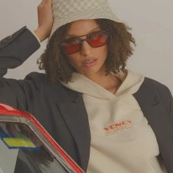 Vacancy Supply - Blaze Bucket Hat - White-Creme