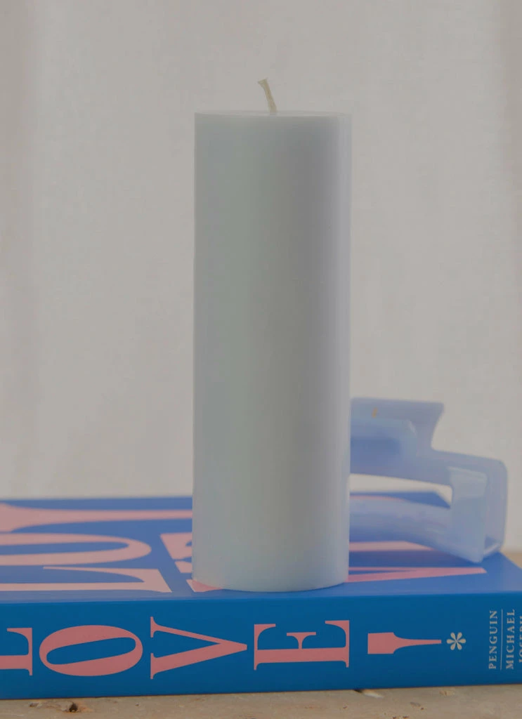 Candle Co - Moreton Eco Slim Pillar Candle- 5 X 15cm - Pastel Blue 4 Candle Co - Moreton Eco Slim Pillar Candle- 5 X 15cm - Pastel Blue - Image 2