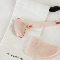 Peppermayo Exclusive - Gua Sha & Roller Set - Rose Quartz -Accessories Shop fece2e58650b479a897bede46d2dc0e5 1024x1024