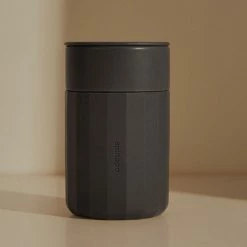 Odcuple - Original 12oz Reusable Coffee Cup (355ml) - Charcoal -Accessories Shop odcuple peppermayo charcoal 1 1024x1024